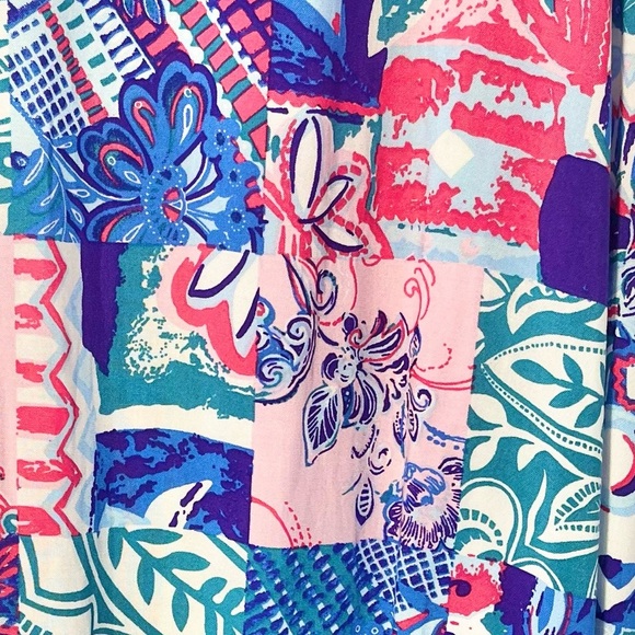 Emily Wonder Maxi Dress Pink and blue Floral spaghetti strap dress size M NWT - Picture 4 of 7